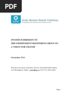 Download Fourth Submission to the Independent Monitoring Group of A Vision for Change by Mental Health Reform SN48292428 doc pdf