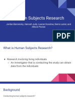 human subjects research cst presentation