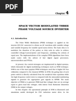 Space Vector Modulated Three Phase Voltage Source Inverter