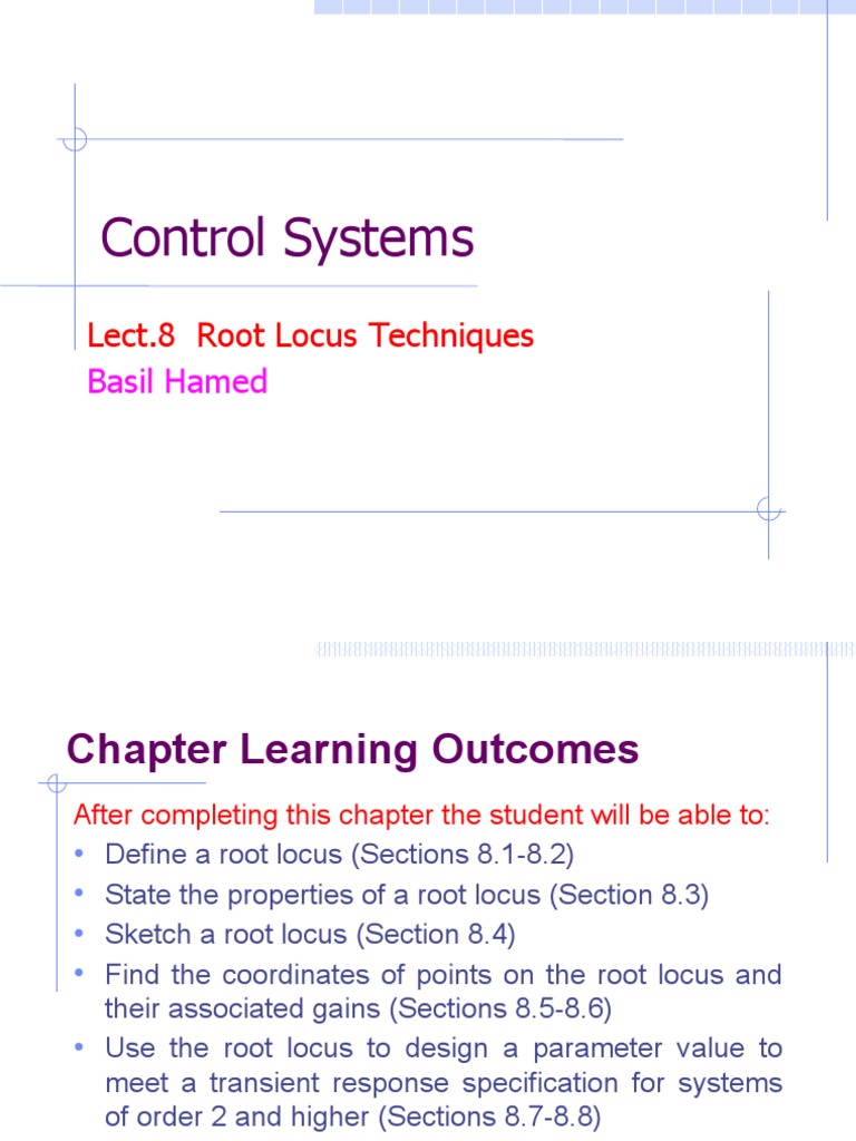 Root Locus Techniques in Control Systems | PDF | Control Theory ...