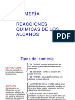 Isomería - Reacciones químicas de los alcanos de los Alcanos (2).pdf
