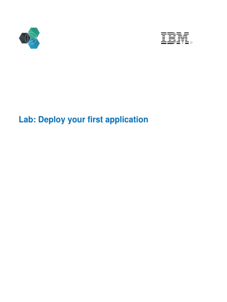 Lab: Deploy Your First Application | PDF | Business | Technology ...