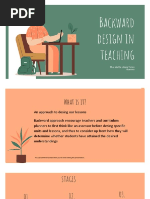BACKWARD DESING IN TEACHING