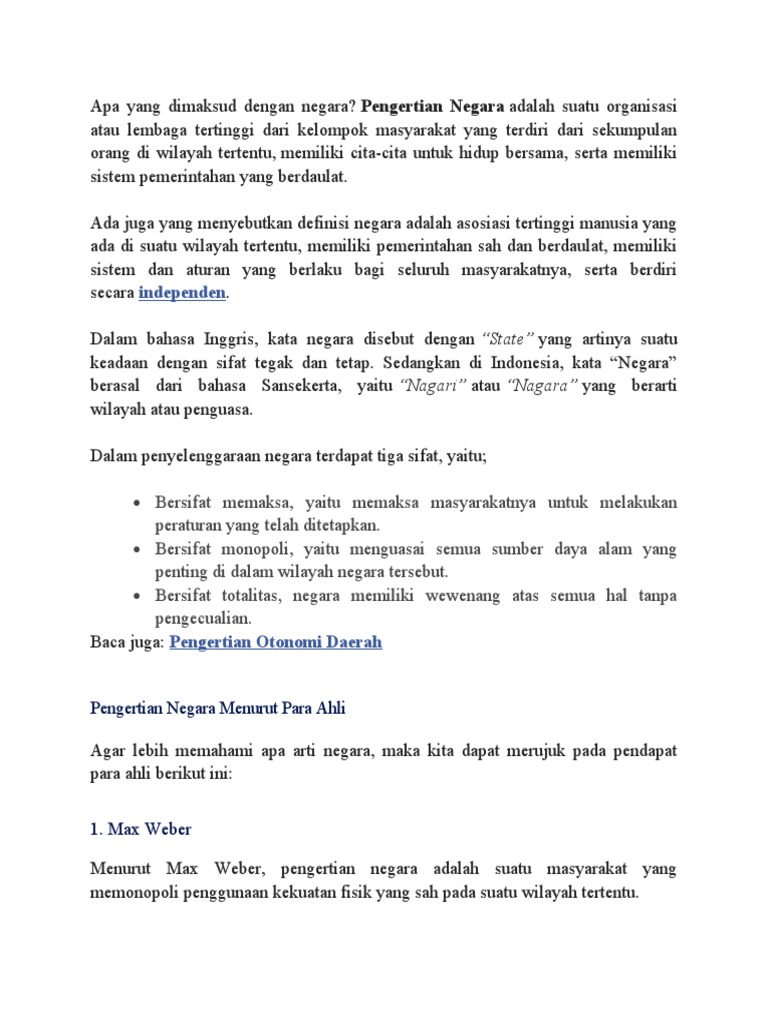 Apa Yang Dimaksud Dengan Negara PDF