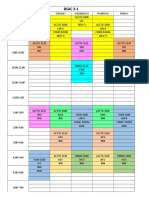 3RD Yr - Class Schedule