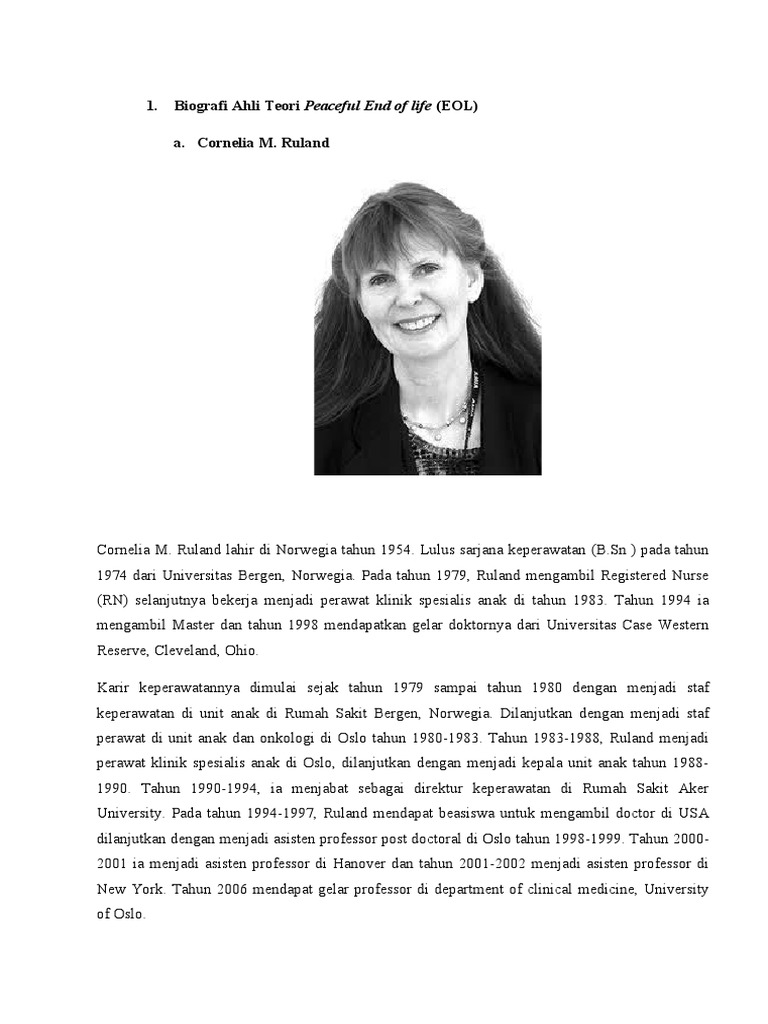 Biografi Cornelia M. Ruland dan Shirley Moore | PDF