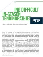 Managing Difficult In-Season Tendinopathies: Overuse Injuries in Athletics