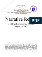 Narrative Report Proyektong Panturismo