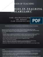 Arya Priyangga Sumardi TEFL ASSIGNMENT 6-Techniques in Teaching Vocabulary