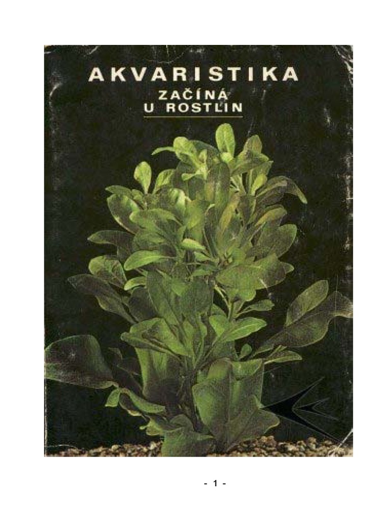 Akvaristika Začíná U Rostlin - Karel Rataj PDF | PDF