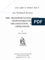 Transportation Corps Responsibilities Organization and Operations