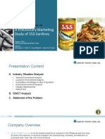 Marketing Study of 555 Sardines