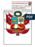 Declaracion Jurada Solteria