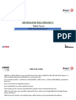 Table Form: Metrolink Wh-3 Project