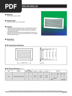 Return Air Grilles: RY Transfer Grille