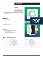 Ceiling Diffusers: SW-3T Curve-Blade Swirl Diffuser