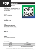 Ceiling Diffusers Ceiling Diffusers: SW-ST Swirl Diffuser Sun Type