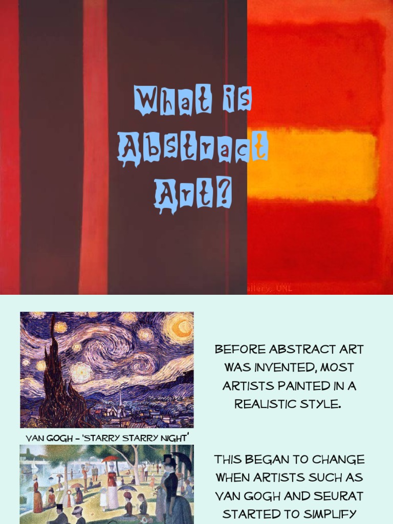 What Is Abstract Art PDF Abstract Art Paintings
