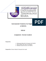 Instrumental Chemistry For Engineers (CHE515) : Prepared by