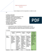 Plan 2017 Perfil de Egreso Resumen