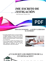 Informe Escrito de Investigación