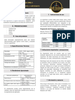 Ficha Tecnica Tipo 1 Lavable PDF