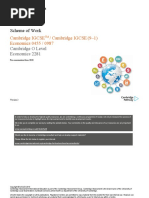 Scheme of Work: Cambridge IGCSE / Cambridge IGCSE (9-1) Economics 0455 / 0987