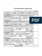 Rubrica Esquema de Trabajo