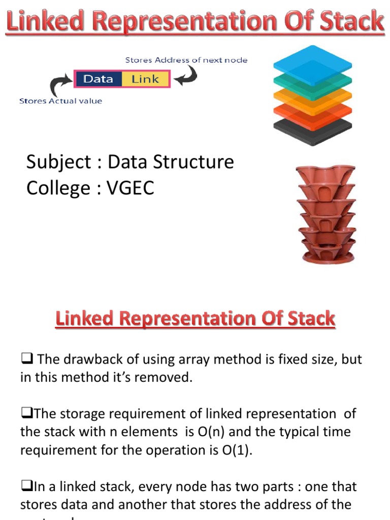 Unit 2 - Linked Stack | PDF | Data | Computer Programming