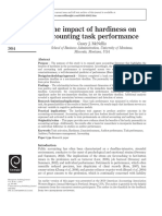 The Impact of Hardiness On Accounting Task Performance