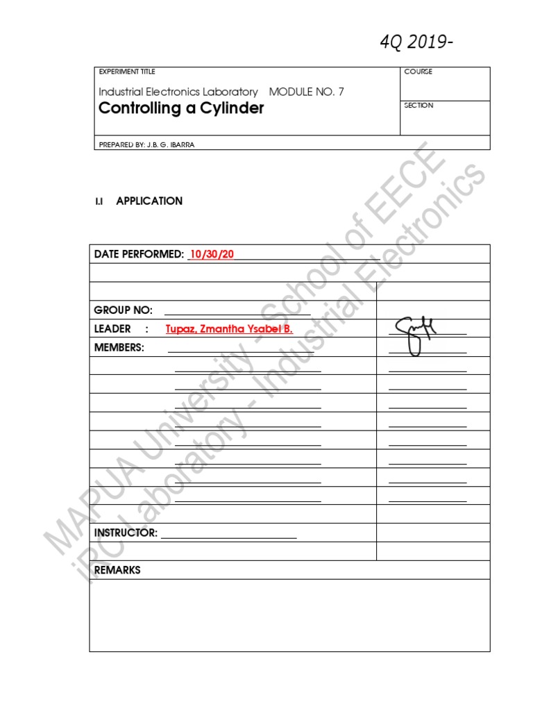 Cylinder Control with PLC Programming | PDF | Programmable Logic ...