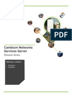 Cambium Networks Services Server: Release Notes