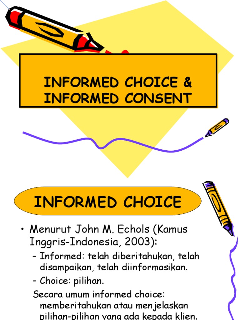 Informed Choice Dan Consent | PDF