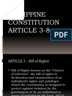 Philippine Constitution Article 3-8