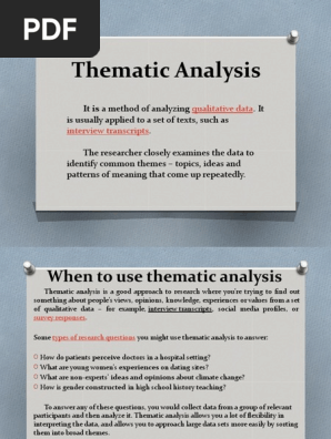Thematic Analysis Pdf Qualitative Research Research Methods