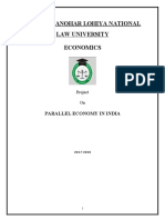 Dr. Ram Manohar Lohiya National Law University Economics: Parallel Economy in India
