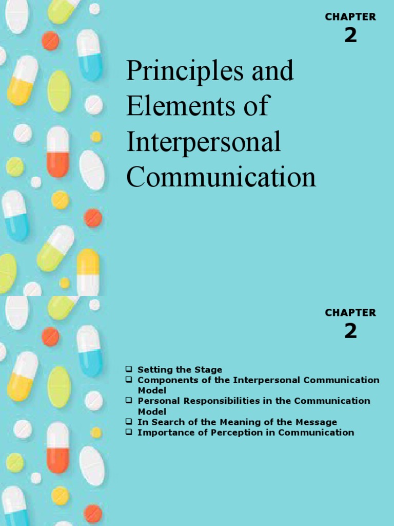 Slide 2 Principles of Interpersonal Com | PDF | Pharmacy ...