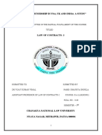 Partnership Laws in the US, UK and India Compared