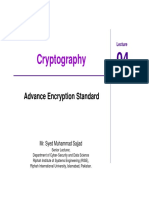 Advance Encryption Standard Lecture on Finite Field Arithmetic and AES Details