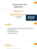 Data Structure Module-2 Algorithm Analysis