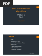 Data Structure Module-3 Stack