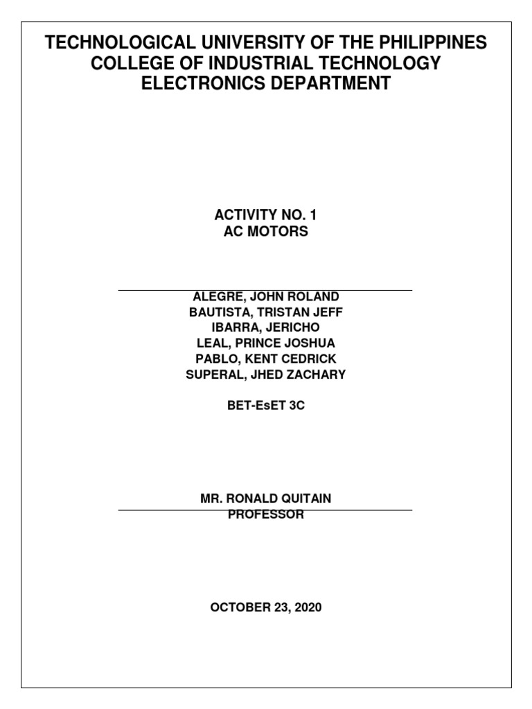 Understanding AC Motors and Their Types | PDF | Electric Motor ...