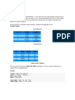 SQL - Views: Sample Tables