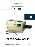 Kyocera F 1000 Parts Manual