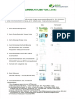 Sarat Dan Formulir Klaim Hari Tua BPJS Ketenagakerjaan PDF