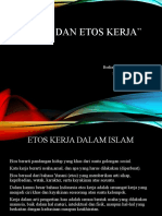 Islam Dan Etos Kerja