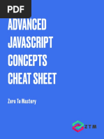 Advanced Javascript Concepts Cheat Sheet: Zero To Mastery