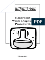 Hazardous Waste Disposal Procedures: February 2010