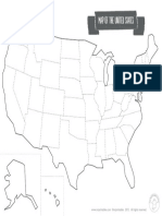 Mrprintables Printable Map Usa Blank PDF