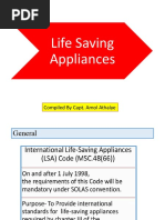 LSA and FFE Standards on Ships | PDF | Equipment | Manufactured Goods